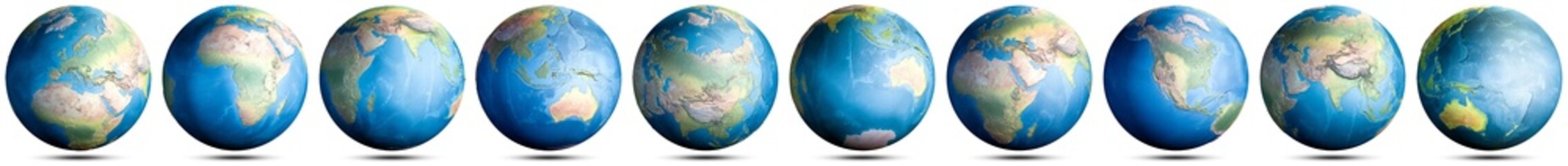 World globe planet map set © 1xpert