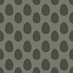Bright and cheerful seamless pattern of eggs for celebrating Easter in springtime decor
