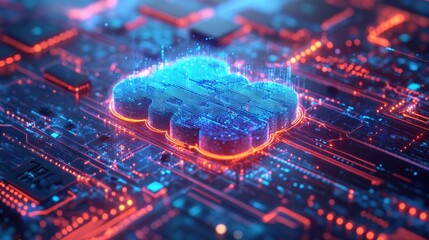 Cloud computing data synchronization in digital network grid
