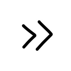 Obraz premium double arrow icon