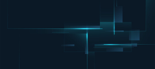 dark-blue technology background, Futuristic abstract digital background