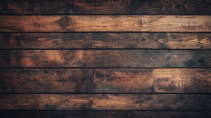 Closeup of weathered brown wooden surface with natural grain pattern
