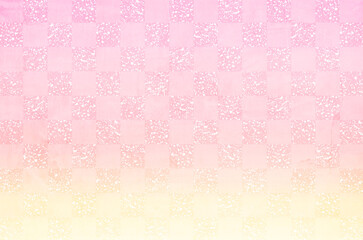 Japanese style checkered pattern background. Japanese traditional latticework illustration.