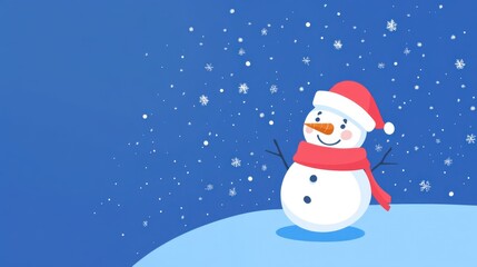 Fototapeta premium Diverse Snowmen Set: Christmas & New Year Vector Illustrations
