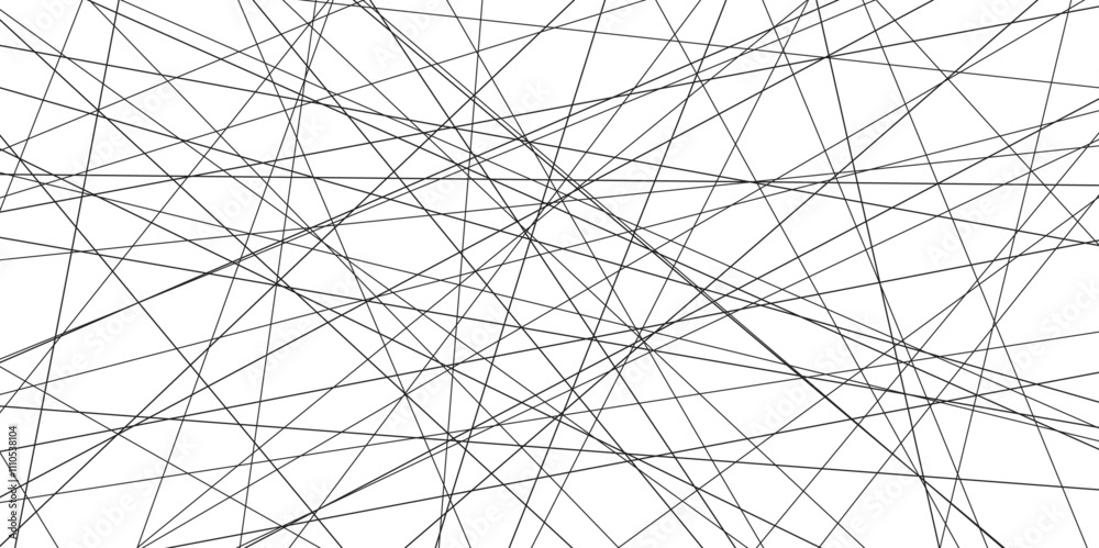Leinwandbilder Abstract black lines with white background. Creative and geometric shape with luxury pattern and paper texture design. abstract background with stripes for website design Technology background.	