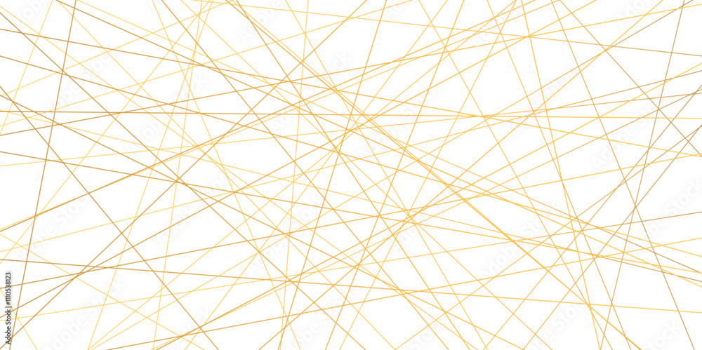 Fototapete abstract white background with random lines. abstract lines in golden tone of many squares and recta