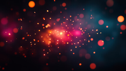 Fireworks exploding in the night sky