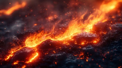 Fototapeta premium fire and smoke