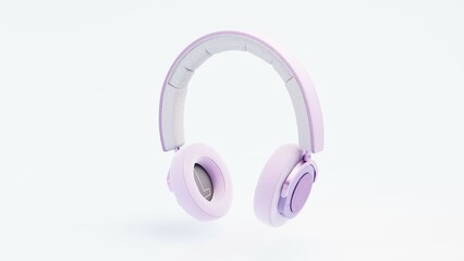 Various color 3D render headphones with vibrant designs, perfect for e-commerce, branding, advertising, and presentations. High-resolution visuals with realistic textures and studio lighting