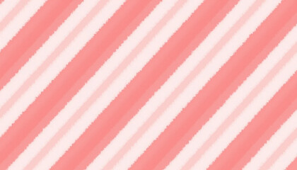 Candy cane stripe background with red, pink, and white diagonal stripes