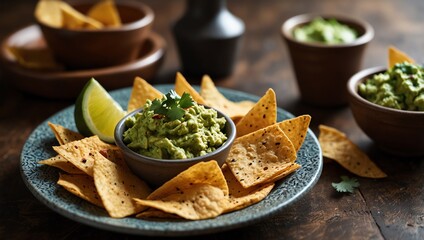 guacamole and chips