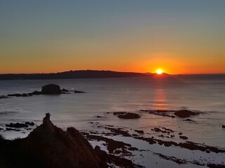 Amanecer en la ría de Ares, Galicia