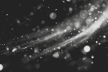 Mostly black background with a few bokeh lights - minimal - photo-realistic.