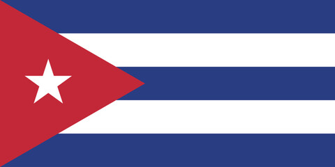 キューバ共和国の国旗