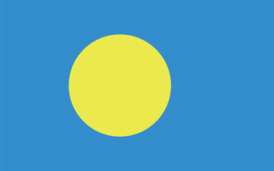 パラオ共和国の国旗