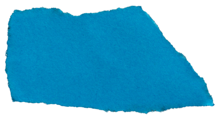 Ripped blue paper torn edges with transparent background png paper tear