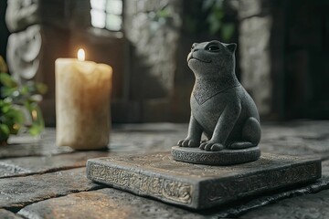 Archetypal symbols of wisdom illustrated with ancient motifs and textures