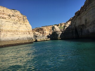 Cliff and sea