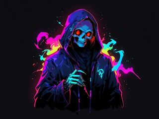Neon Skull Hoodie: A Digital Art Masterpiece