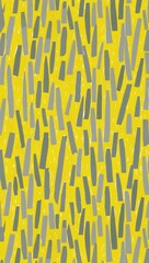 Gray Trapezoid pattern hand drawn design on Yellow background illustration