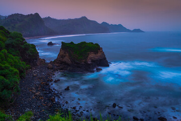 Sunrise at Menganti Beach Kebumen