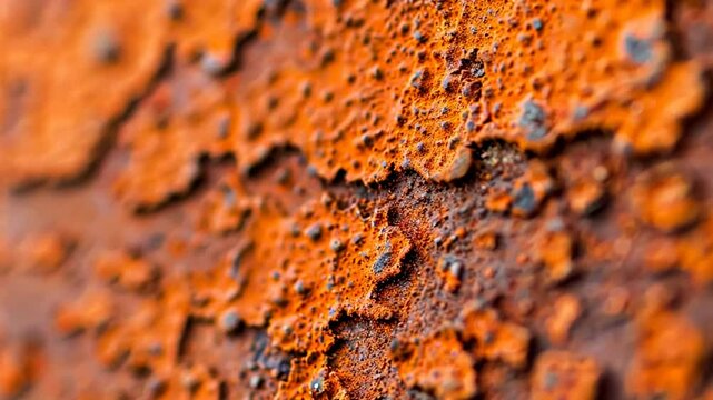 Close-up of textured rust on metal surfaces, symbolizing decay and time for industrial themes
