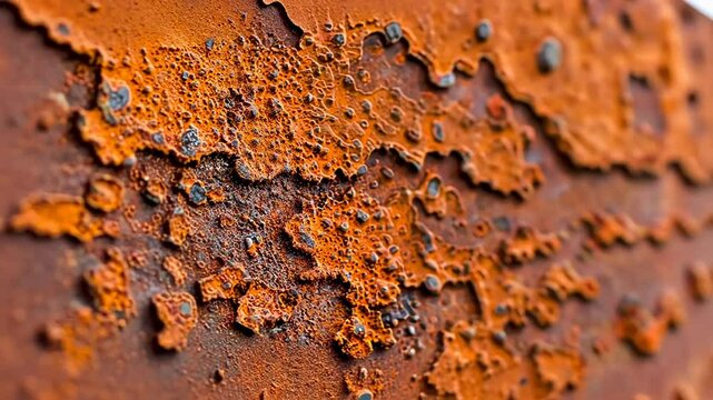 Close-up of rusty metal texture highlighting decay and industrial themes, suitable for Earth Day concepts