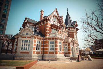 Cherry blossom season in Fukuoka Prefecture, Kyushu, Japan