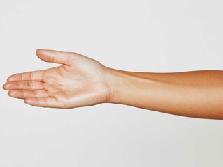 Close-Up of Hands and Forearms with Smooth Skin

