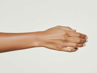 Close-Up of Hands and Forearms with Smooth Skin

