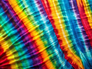 Striped Tie Dye Pattern on Cotton Fabric - Abstract Silhouette Photography for Artistic Backgrounds and Textiles