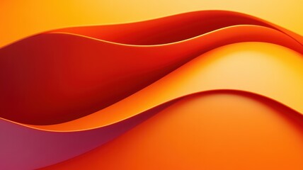 Vibrant Waves of Orange Create Warmth and Energy