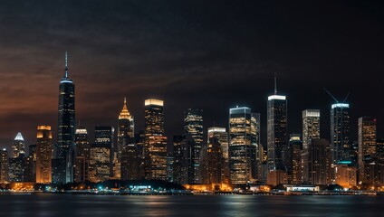 Obraz premium city at night