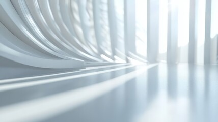 Fototapeta premium Soft Light Dances Through Minimalist Lines