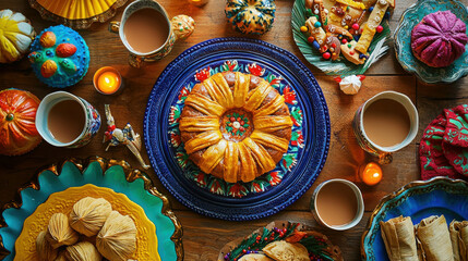 Colorful Celebratory Mexican Tradition of D&iacute;a de Reyes with Sweet Treats
