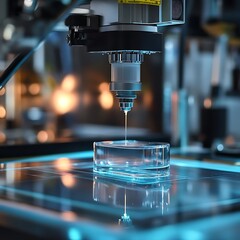 High Resolution Image of Transparent Coating Application Process