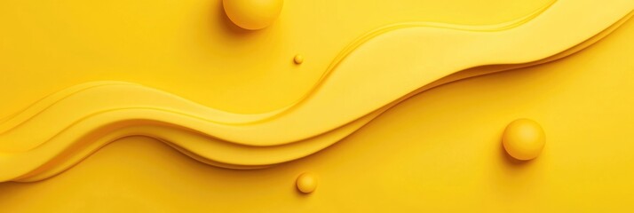 Dynamic Banner Design: Modern Yellow Template for Social Media Mega Sale Promotions