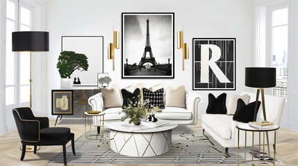 Mood board Materials Interior decorate