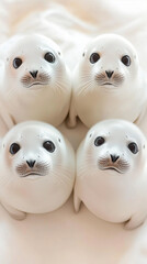 seals on white