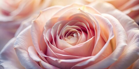 Abstract Floral Background Featuring Soft Focus Pale Pink Rose Petals in Long Exposure for Holiday Design and Elegant Decor, Ideal for Seasonal Celebrations and Invitations