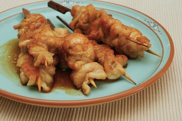 鶏皮のヤキトリ