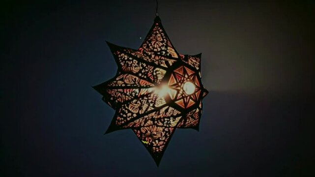 A decorative hanging lantern, islamic ornament, holiday islamic