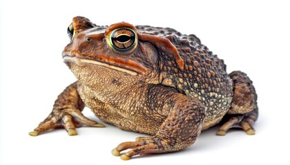 Cane Toad with rough brown skin