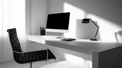 workspace, minimalist, desk, office, productivity 