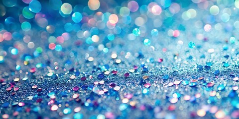 Abstract Shiny Pastel Blue Glitter Sparkle Background for Summer Birthday, Pool Party, Wedding, Christmas, or Spring Event Flyers and Invitations