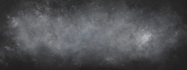 Fototapeta premium Abstract gray grunge texture background, black and white chalkboard with copy space.