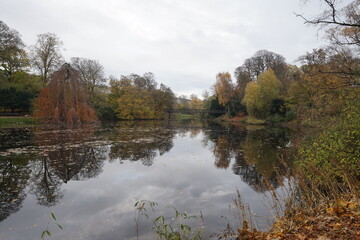 in einem Park von Kopenhagen, kleiner Teich