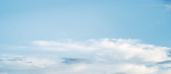 Clear blue sky and white clouds