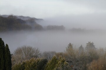 Fototapeta premium Brouillard dans la vallée