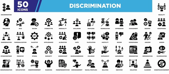 Discrimination Iconset